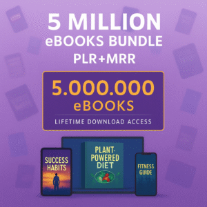 5 Million eBooks Mega Bundle Plr Mrr,
