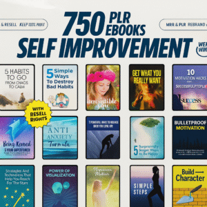 Self-Improvement eBooks Bundle / 750 Digital Books with Resell Rights / Ebook Collection