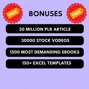 1 Million+ Ebooks + 1 Million PLR Articles Bonus with reseller rights | 1M Ebooks bundle