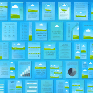 Canva eBook Template, Course WorkBook Template, How to Create e-Book, 250 page book Template