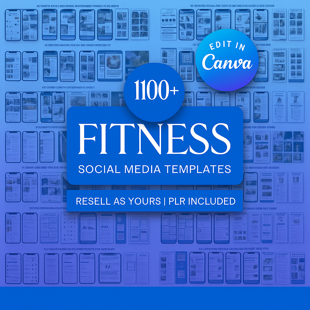 MRR PLR 1100+ Gym & Fitness