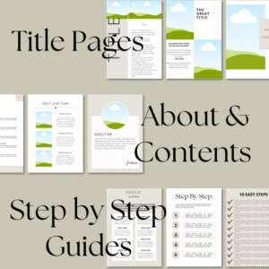 Canva eBook Template, Course WorkBook Template